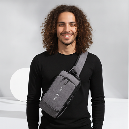 LockPack™ – the chest bag that keeps your important things safe, so you can focus on the road
