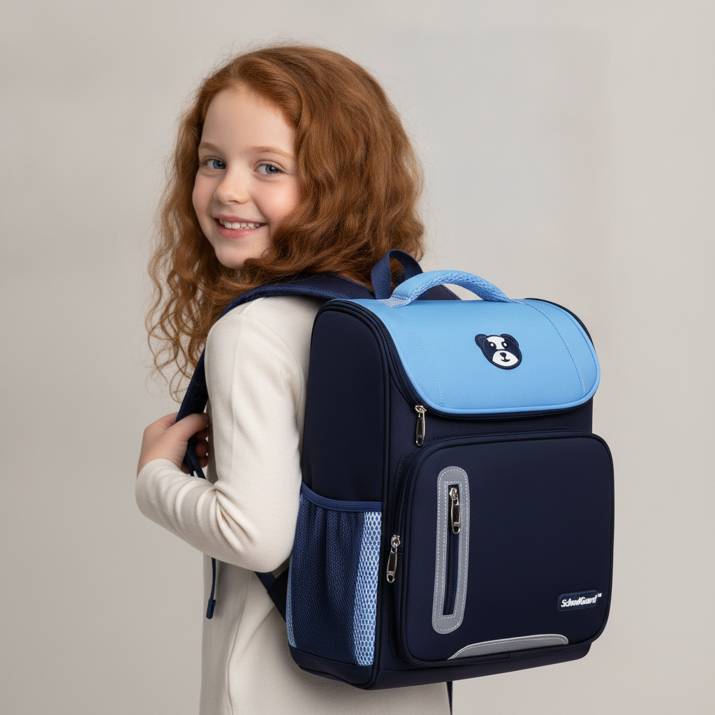 SchoolGuard™ – a backpack that protects the back, organizes the day and gives the child a sense of security