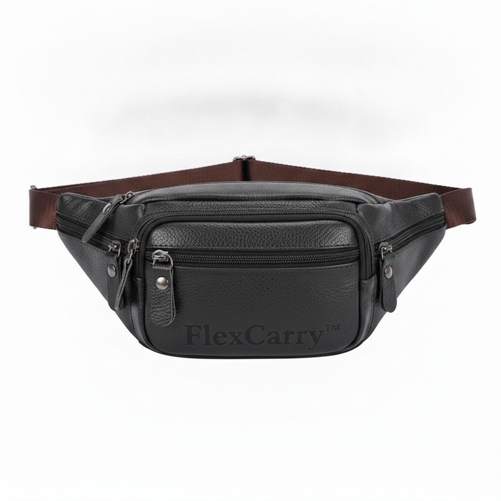 FlexCarry™ Tired of stuffing your pockets or carrying around a big, bulky bag?