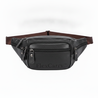 FlexCarry™ – the slim waist bag that frees your pockets without a bulky bag