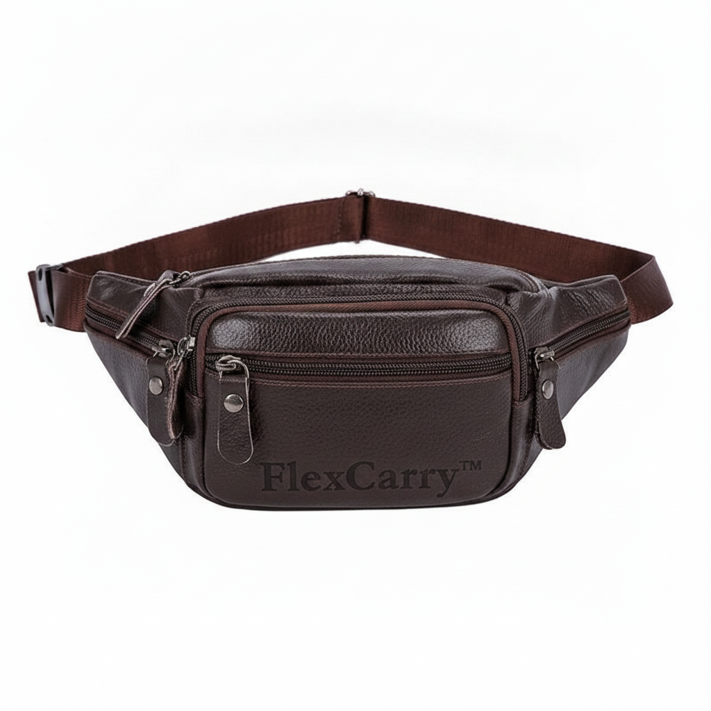 FlexCarry™ Tired of stuffing your pockets or carrying around a big, bulky bag?