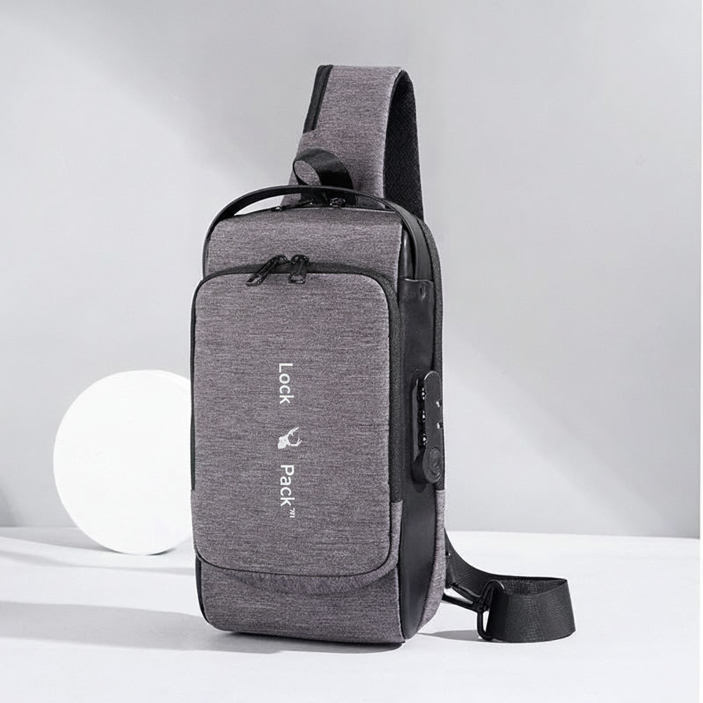 LockPack™ – the chest bag that keeps your important things safe, so you can focus on the road