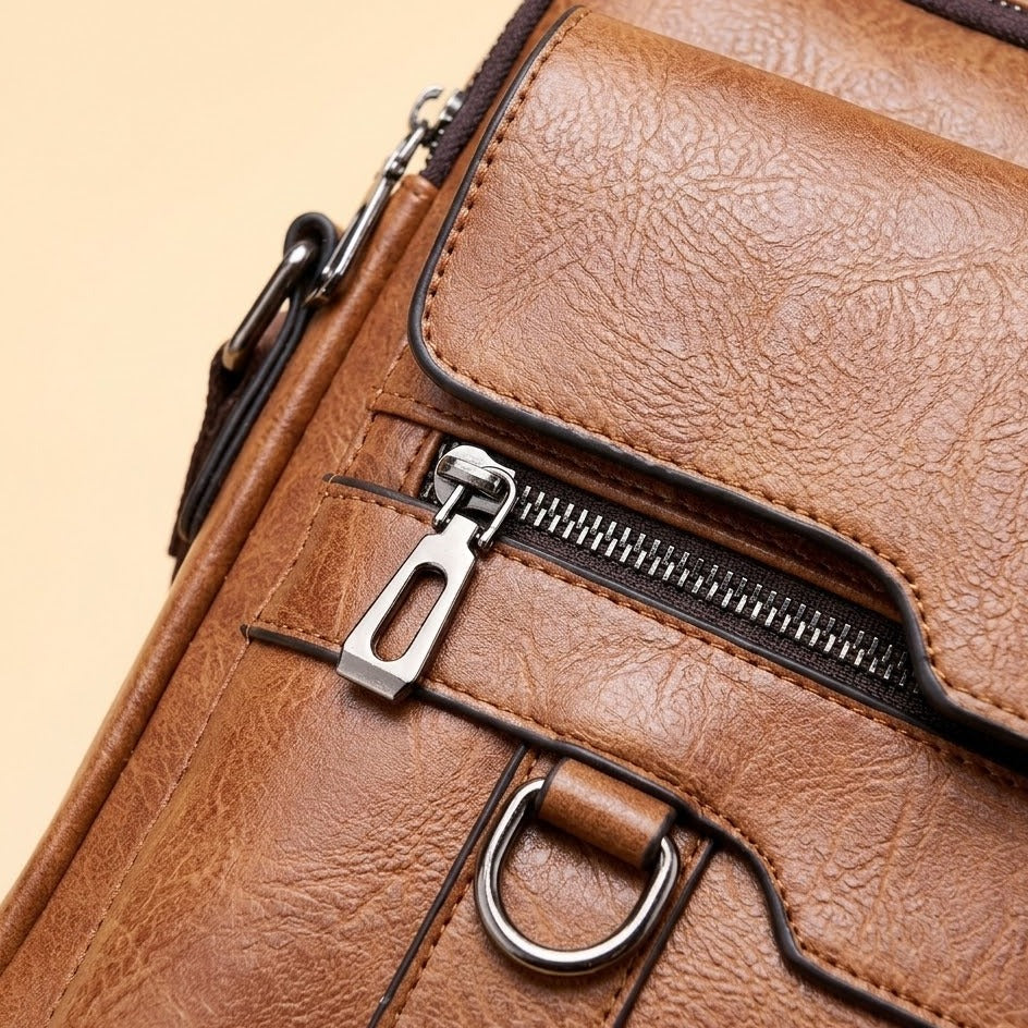 Carter zipper and stitching detail