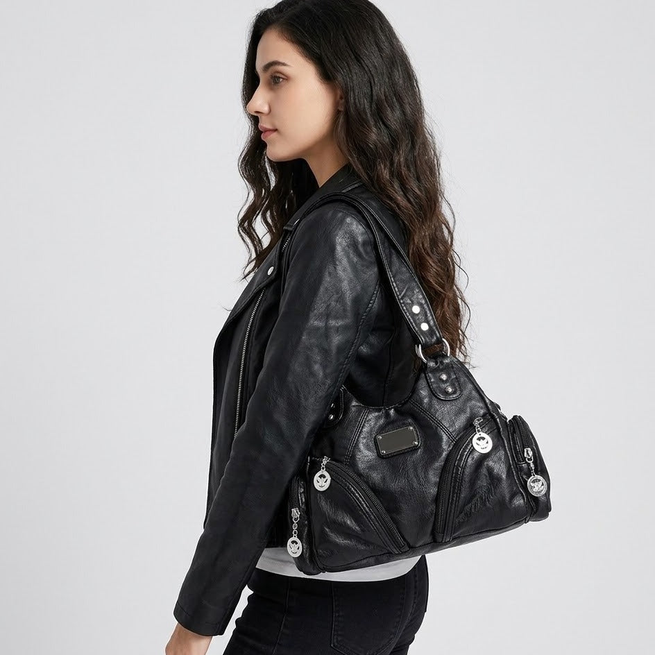 Nora worn on the shoulder