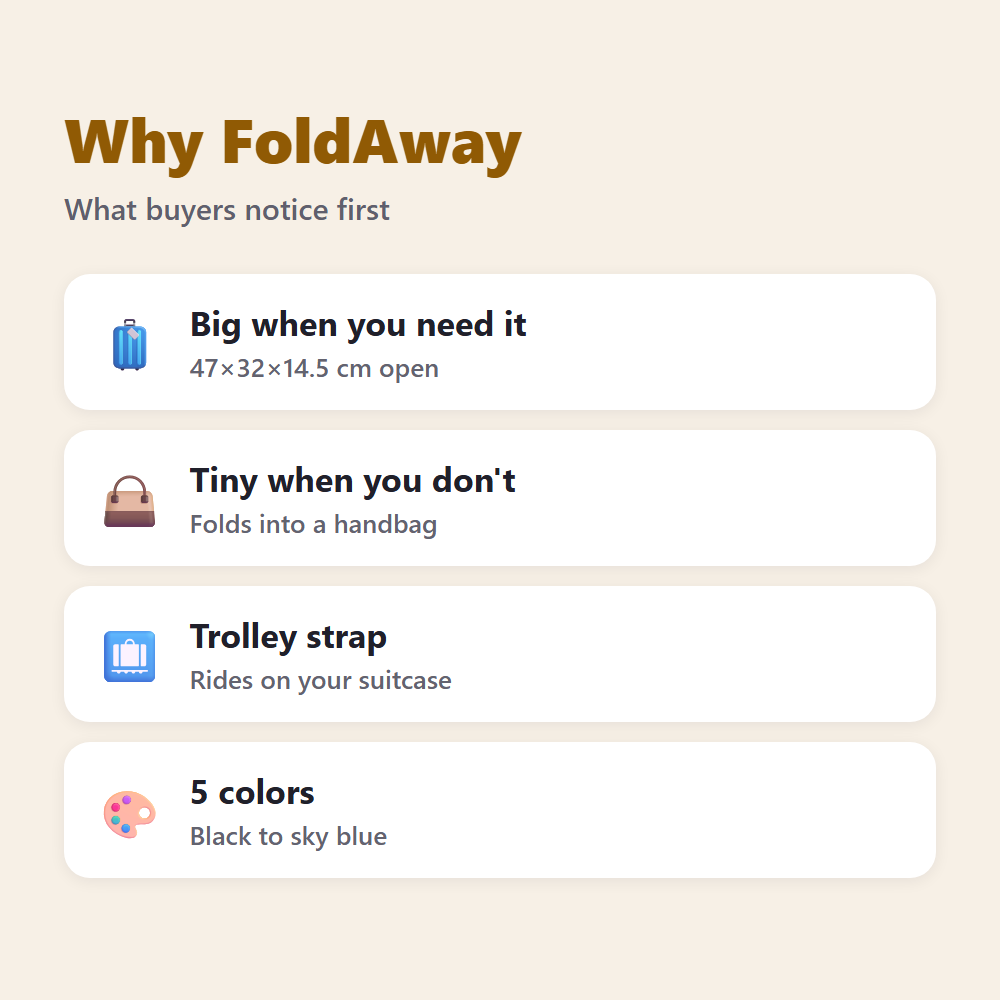 Why FoldAway