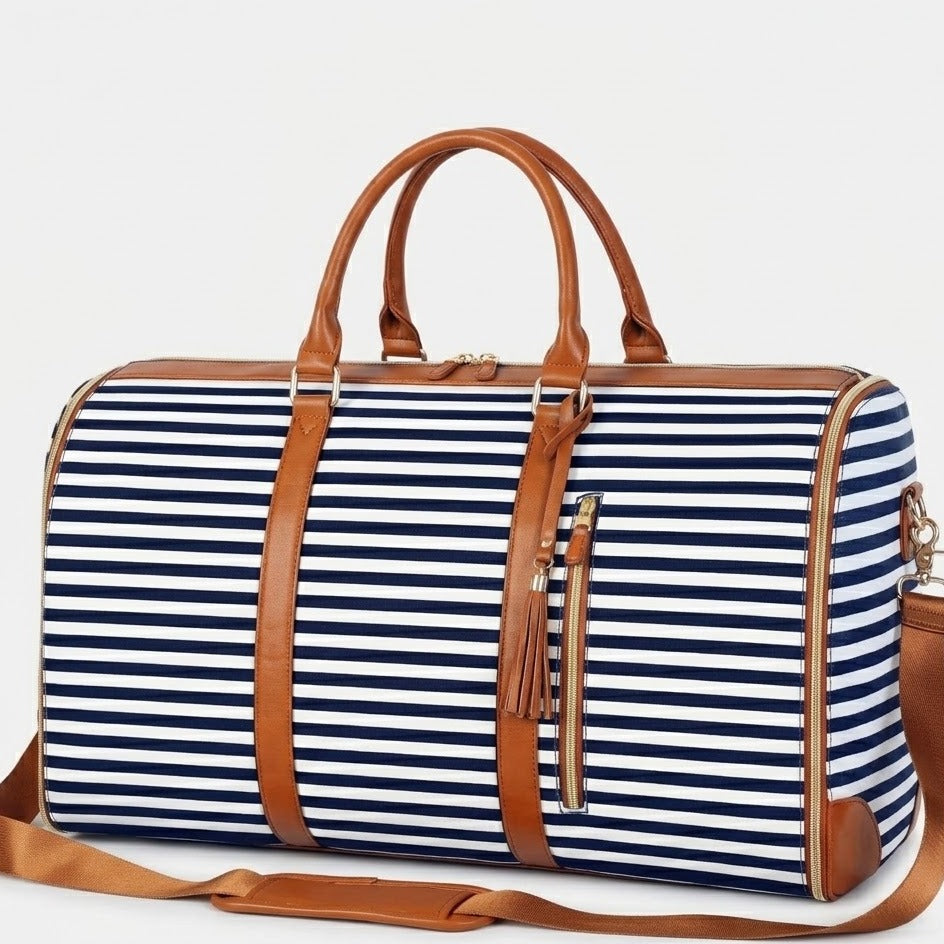 SuitCarry navy stripes