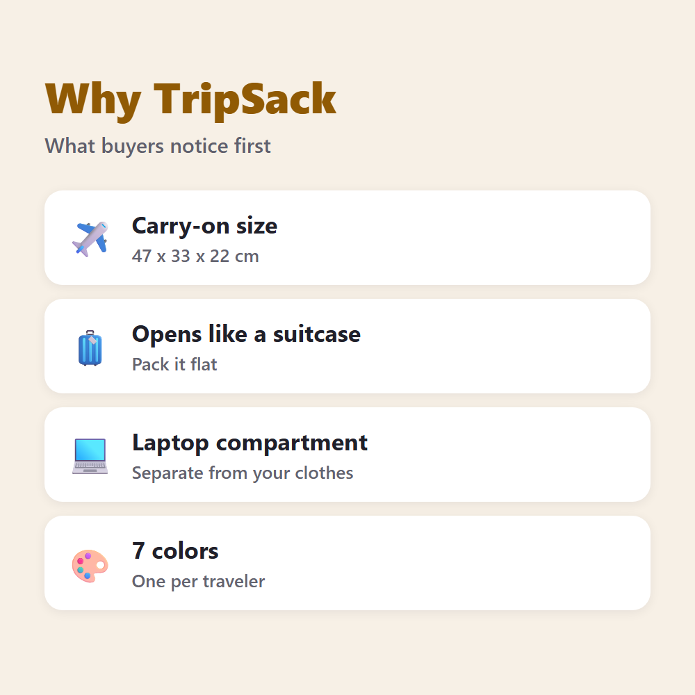 Why TripSack