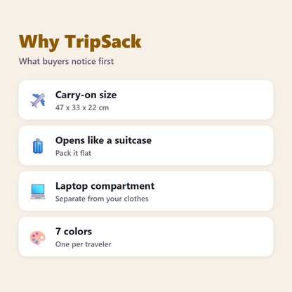 Why TripSack